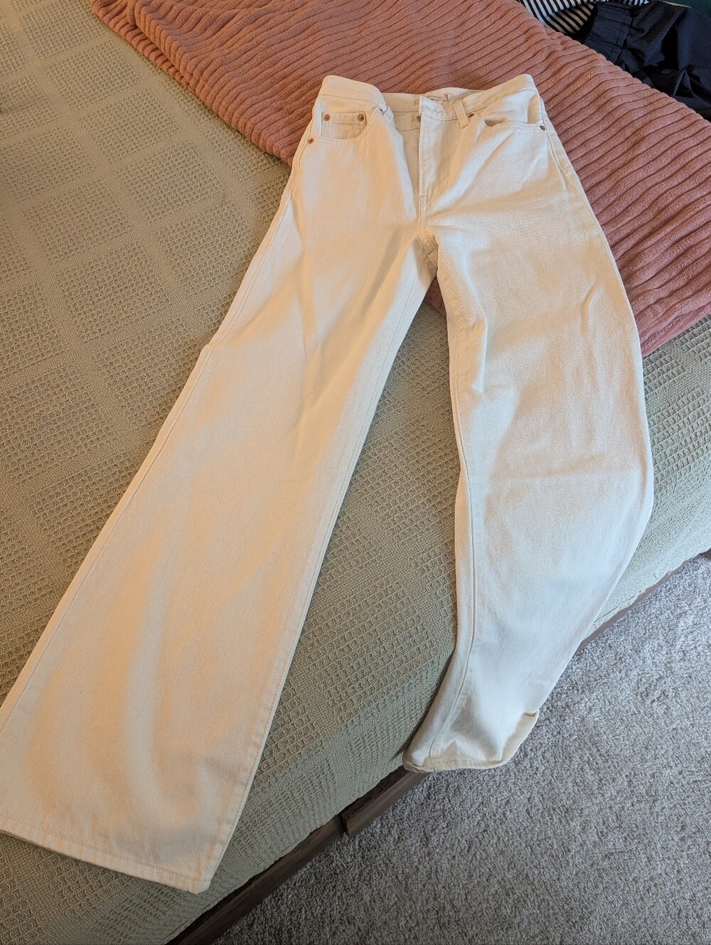 Levi's High-Rise White Jeans